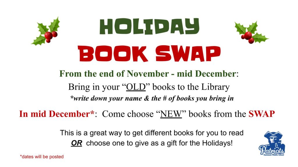 Holiday Book Swap information